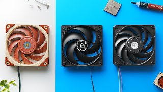 Noctua vs Arctic Nidec  Ultimate 120mm Fan Rematch [upl. by Bornie]