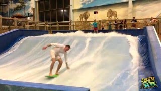 Lifeguards shred the FlowRider at Kalahari Waterpark  Sandusky OH [upl. by Lalib960]