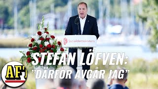 Stefan Löfven avgår som statsminister och Sledare [upl. by Alyahsat880]