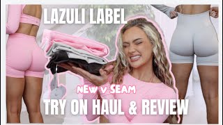 LAZULI LABEL V SEAM 20 NEW COLLECTION TRY ON HAUL amp REVIEW 2024 BEST NONSCRUNCH LEGGINGS [upl. by Kcirdneh]