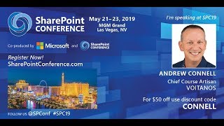 SharePoint Conference 2019  Andrew Connell [upl. by Neimad464]