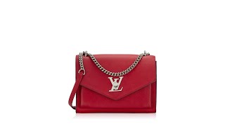 Louis Vuitton Soft Calfskin Mylockme BB Chain Bag Rubis [upl. by Llertnauq844]