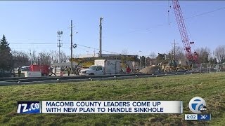 Macomb County leaders discuss plan to handle sinkhole [upl. by Hayward535]