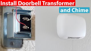 How to Install Doorbell Transformer and Chime  Ring Doorbell Compatible [upl. by Winna938]