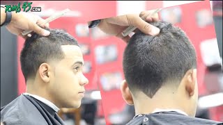 How to Fade a Taper Hawk Barber Tutorial [upl. by Nyved]