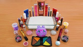 Mixing Makeup Into Glossy Slime  SLIME SMOOTHIE  SATISFYING SLIME VIDEO  Part 2 [upl. by Florie433]