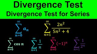 Divergence Test  Divergence Test for Series  Calculus [upl. by Alram868]