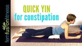 Quick Yin Yoga for Digestion and Constipation 15 min [upl. by Nnylatsyrk]