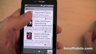 Verizon Samsung Fascinate Galaxy S software and UI tour [upl. by Enyawud]