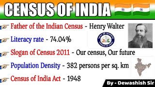 Census of India  Facts Of Census 2011  Census 2011  भारत की जनगणना 2011  Census GK  Dewashish [upl. by Eednarb]