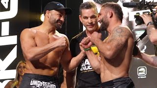 BKFC 41 WeighIns Chad Mendes vs Eddie Alvarez [upl. by Farrica]