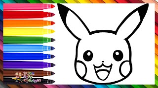 How to Draw Pikachu ⚡ Drawing and Coloring Pikachu From POKÉMON ⚡🌈 Drawings for Kids [upl. by Clemen]