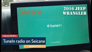 TuneIn radio on a Seicane android head unit [upl. by Anitsud186]