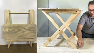 MESA PLEGABLE PARA NIÑOS FÁCIL DE HACER PASO A PASO TUTORIAL DE CARPINTERIA [upl. by Arob]