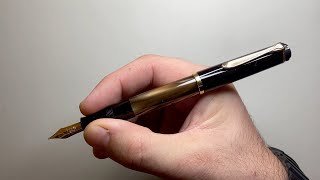 Pelikan M200 Brown Fountain Pen Review [upl. by Wiltsey754]