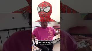 Spider reaction🤣😍😃 №6 funny shorts spiderman funnyvideo [upl. by Amoeji]