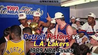 Detroit Pistons vs LA Lakers 1989 NBA Finals [upl. by Stimson463]