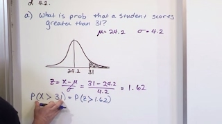 Lesson 15  Finding Probability Using a Normal Distribution Part 4 [upl. by Libbna780]