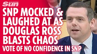 Douglas Ross has fun mocking and laughing at SNP during vote of no confidence [upl. by Eriuqs]