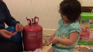 Helium Balloon tank at home  Its Balloon time  Zara ToysReview [upl. by Shaun157]