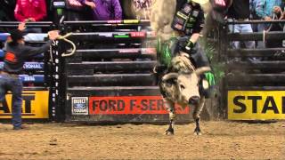 WRECK Air Time takes out JB Mauney PBR [upl. by Brad]