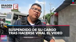 Ayúdeme para ayudarlo Policía de la CDMX pide mordida a motociclista [upl. by Tanney]