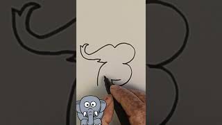 Elephant 🐘 drawing art 🎨 drawingclassart elephantart Elephant shorts elephantpoem [upl. by Nasah]