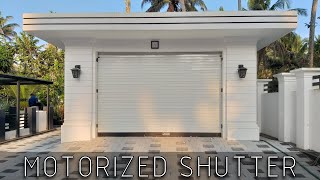 Motorized Garage Shutters For Home  Kerala  Automated Shutters  Kerala Kochi [upl. by Hallam]