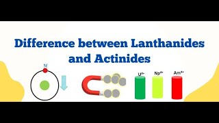 Difference between Lanthanides and Actinides [upl. by Noicpecnoc616]