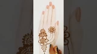 Backhand beautiful 😍 mehandi design youtubeshortsviralvideo [upl. by Nongim]