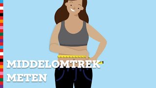 Middelomtrek meten doe je zo gezondgewicht [upl. by Assenyl]