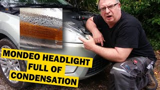 Headlamp Condensation Fix on a Ford Mondeo MK4 UPDATED [upl. by Yasnil]