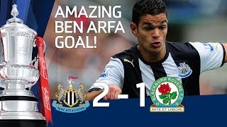 Ben Arfa Wonder Goal for Newcastle 21 Blackburn  Official Highlights and Goals FA Cup 3rd 070112 [upl. by Tuhn]