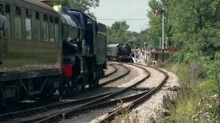 First Steam Trains to cross at Thuxton in Norfolk in a very long time [upl. by Odlavso577]