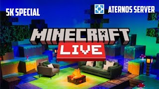 Minecraft Live Stream 🔴 Aternos Server  5K Special Stream [upl. by Yatnoed413]