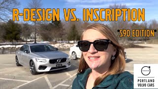 Volvo S90 Inscription vs Rdesign Side By Side Comparison [upl. by Ocimad]