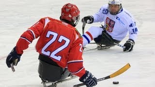 Canada v Norway highlights and ceremony  International Ice Sledge Hockey Tournament [upl. by Vargas]