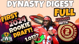 THIS 2024 Superflex Rookie Mock Draft Made Me a BETTER Dynasty Fantasy Football Player FULL [upl. by Derril314]