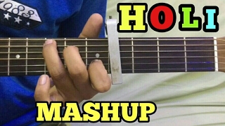 HOLI SONGS MASHUP Guitar Lesson  BollywoodHindi Holi songs  Holi Special Video  FUXiNO [upl. by Stroup]