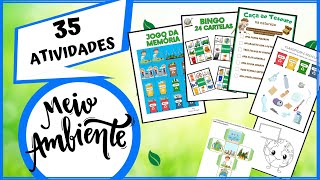 ATIVIDADES MEIO AMBIENTE Educação Infantil e Ensino Fundamental [upl. by Binky]