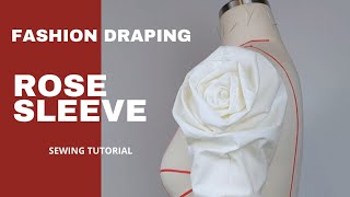 Couture Sleeves  Rose Design  Quick amp Easy Tutorial [upl. by Ardnaek719]