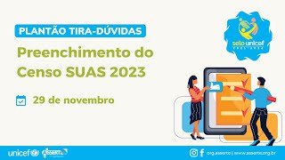 Preenchimento do CENSO SUAS 2023 [upl. by Fleisig590]