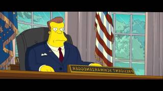 quotSimpsons i bin der Präsidentquot  Simpsons The Movie Arnold Schwarzenegger [upl. by Brott640]