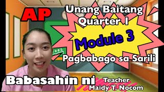 Grade 1Quarter 1 Module 3Week 3 AP Pagbabago sa Sarili [upl. by Bary]