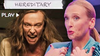 Toni Collette Rewatches Hereditary Knives Out The Sixth Sense amp More  Vanity Fair [upl. by Sokem267]