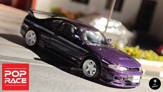 Nissan Skyline GTR R33 Nismo 400R Purple by Pop Race  UNBOXING and REVIEW [upl. by Yregerg701]