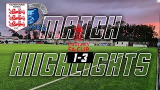 Highlights  Faversham Town 1 BroadbridgeHeath FC 3 FA Cup replay [upl. by Nytram]