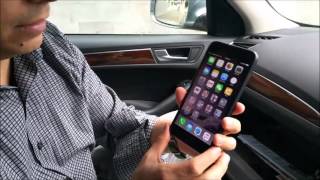 How to play music from Iphone 6 via bluetooth wireless in an Audi Tune2air WMA3000a [upl. by Sharman]