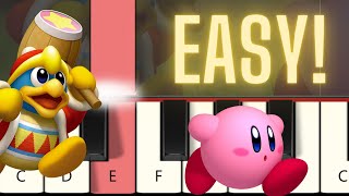 Kirby Super Star Ultra  Gourmet Race  Easy Piano tutorial [upl. by Enirod113]