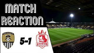 MATCH REACTION  Notts County 5  1 Alfreton Town [upl. by Baseler947]